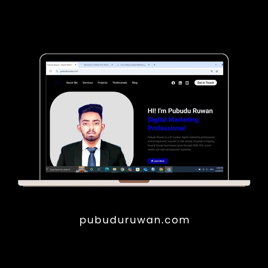 Pubudu Ruwan Web Design Project